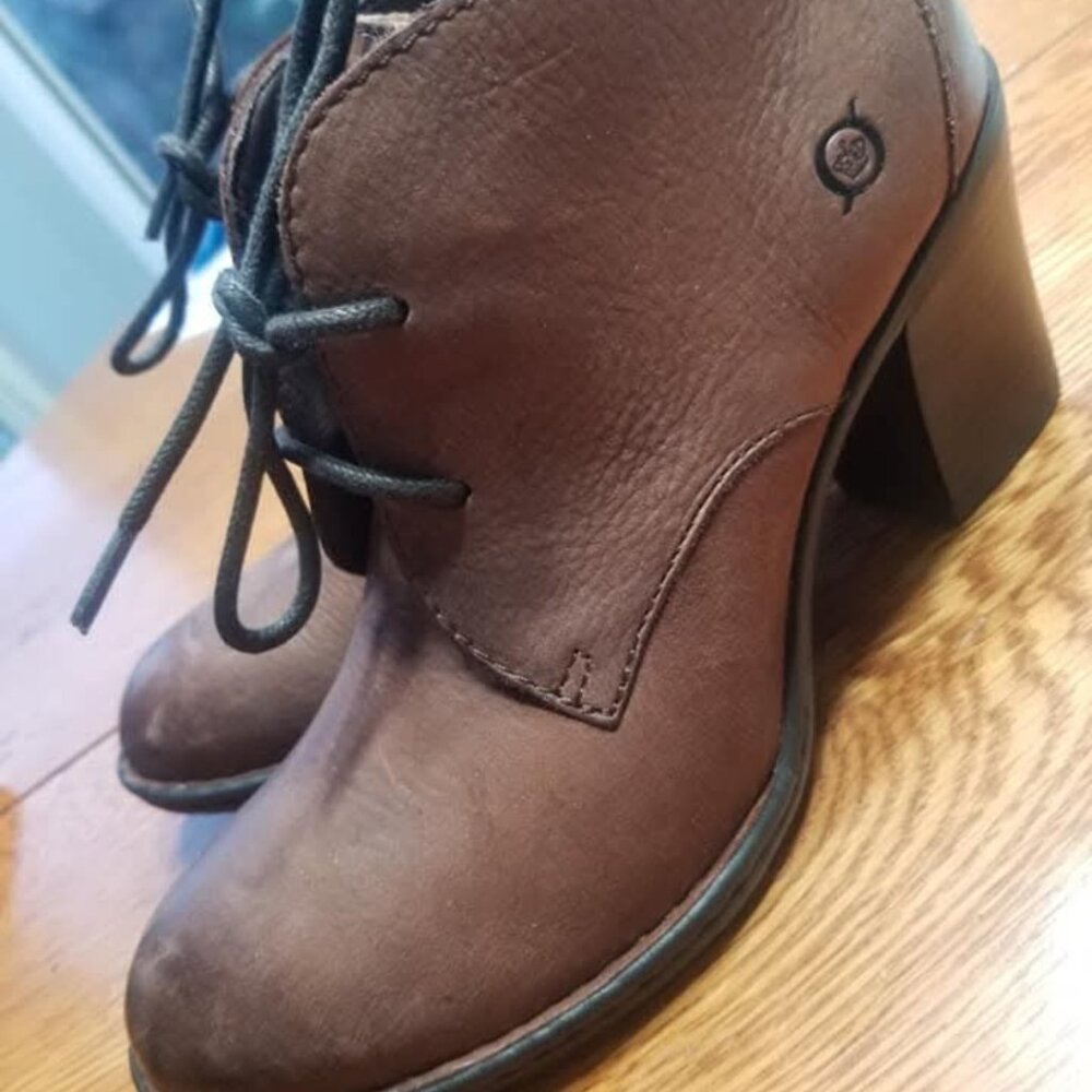 New Born leather booties - size 7
